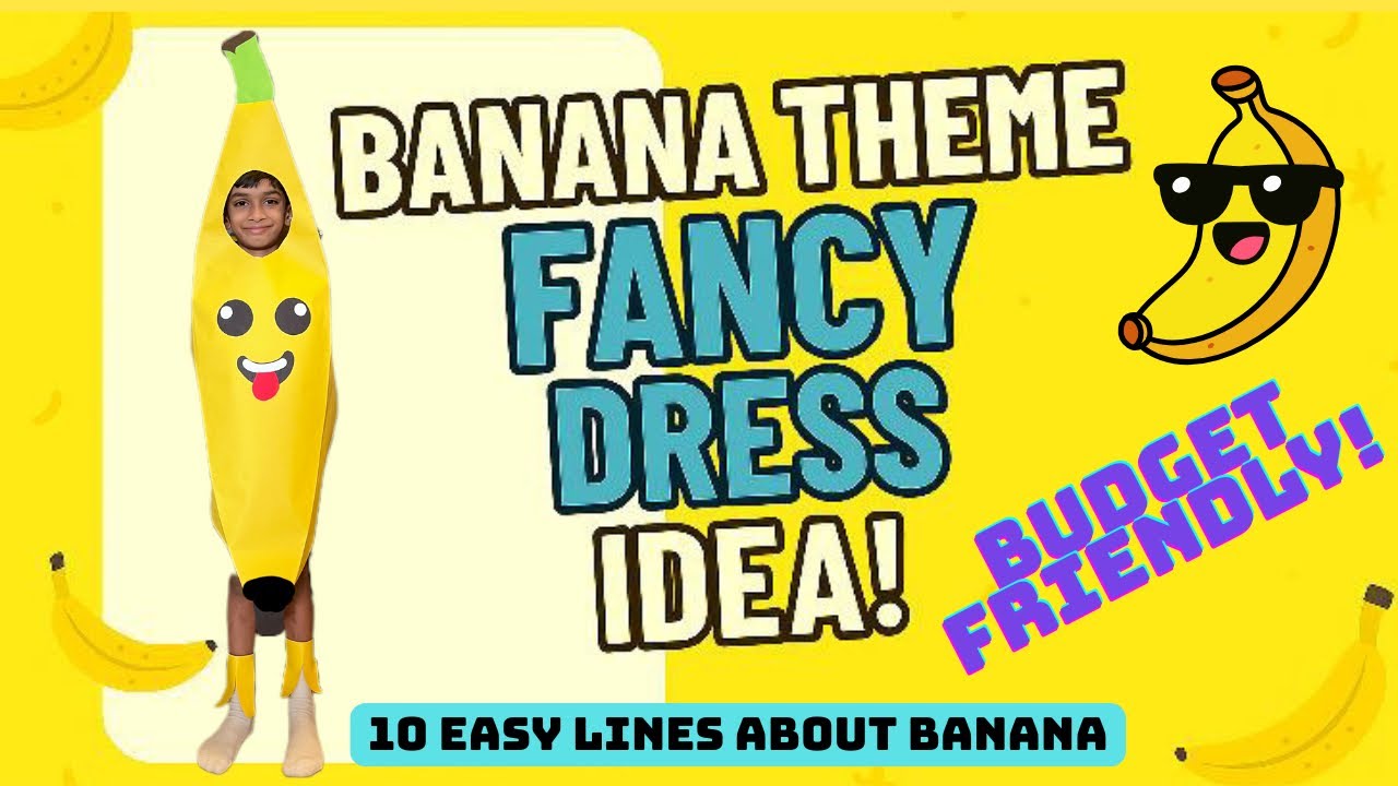 🍌 DIY BANANA COSTUME FOR KIDS! EASY FANCY DRESS IDEA AT HOME 🍌| #fancydress @KnockTheIdea 