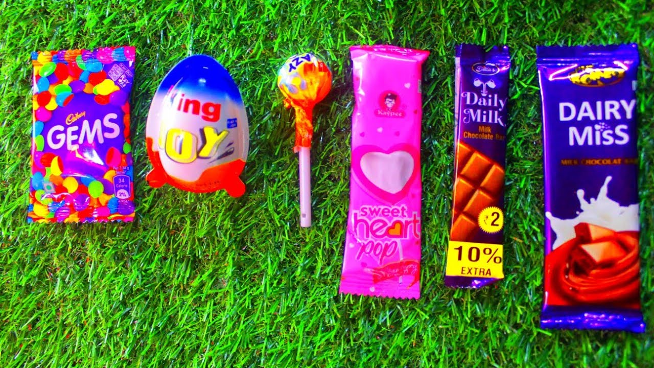 Satisfying Video Unboxing GIANT Rainbow Lollipop with Sweets Yummy Chocolate Cutting ASMR