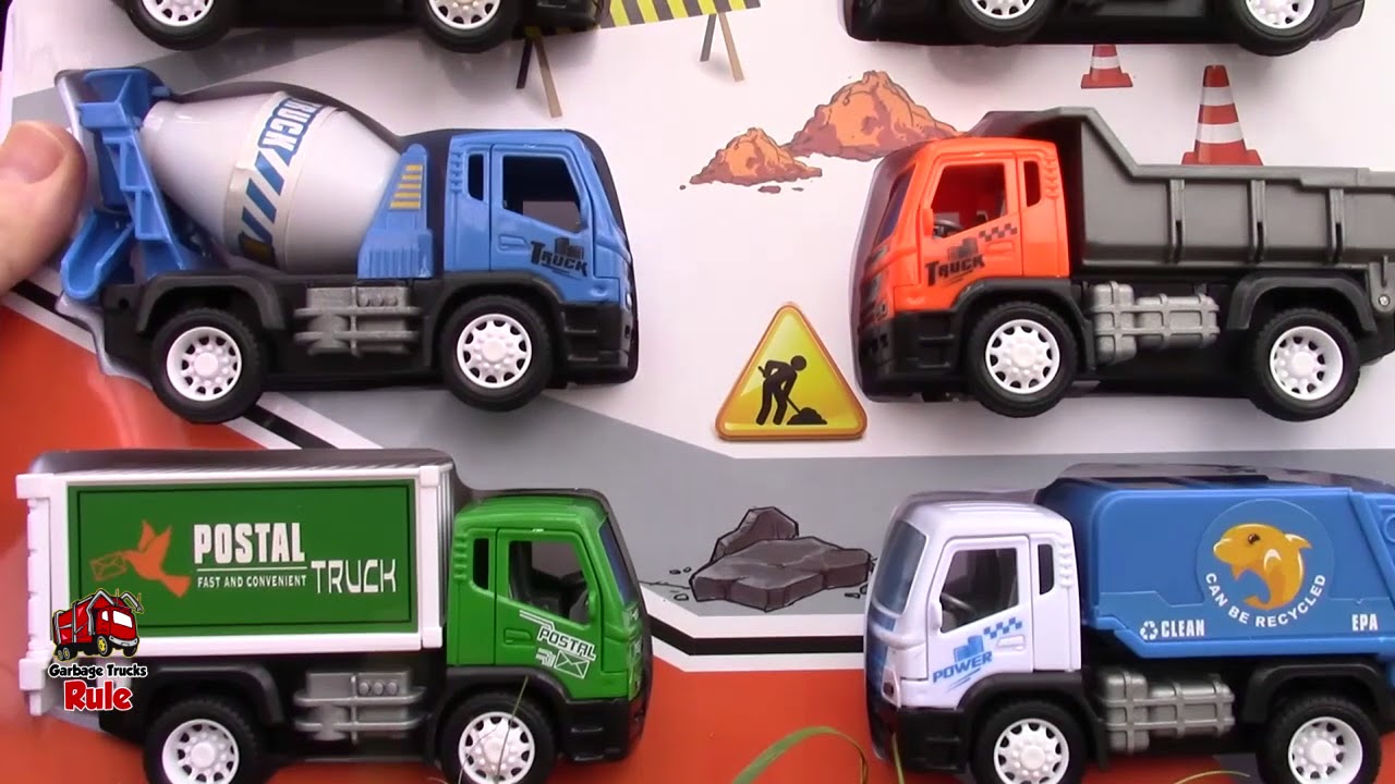 Garbage Truck Videos For Children  l Garbage Trucks, Crane, Construction Truck l Garbage Trucks Rule