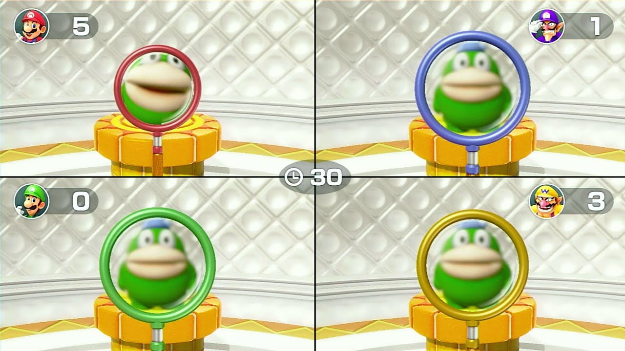 Super Mario Party -King Bob-omb's Powderkeg Mine -Mario Vs Luigi Vs Waluigi Vs Wario (One Player) #1