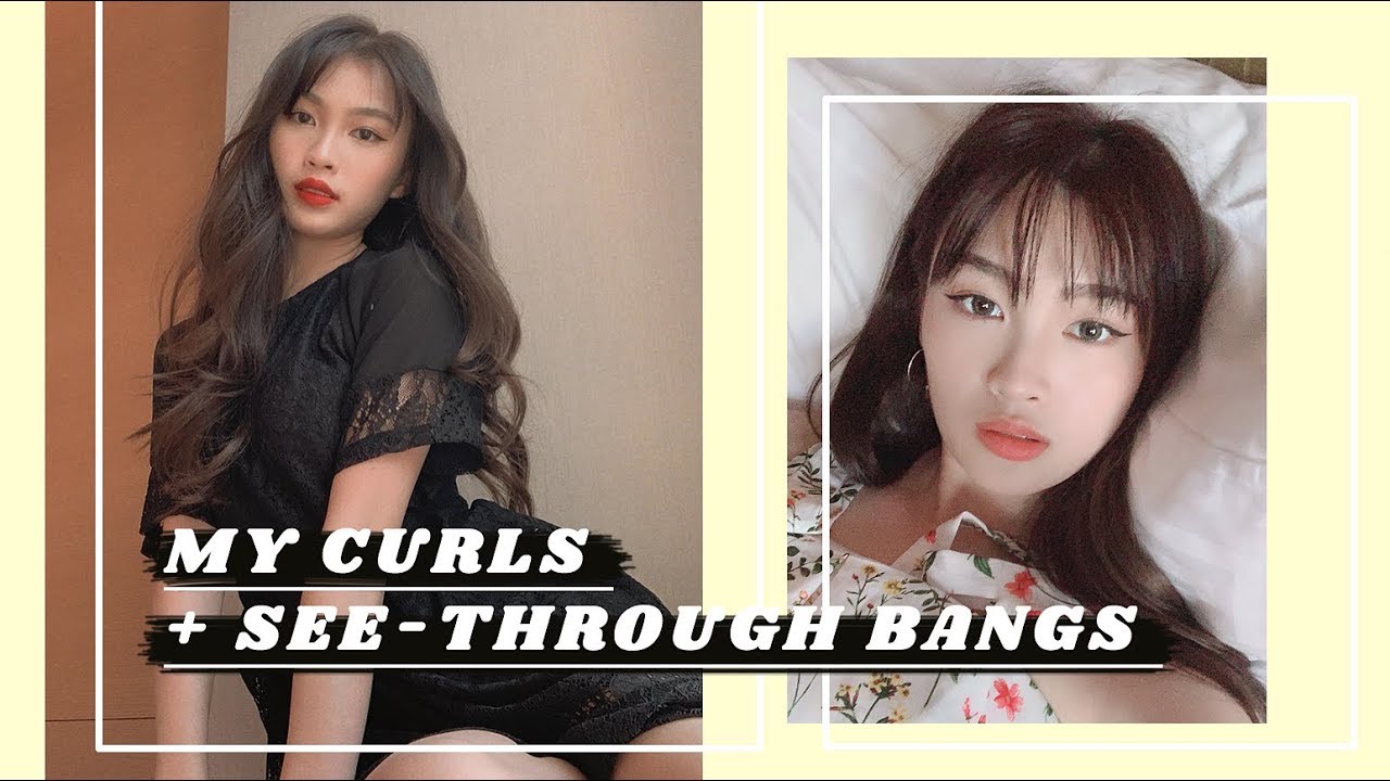 How I do my hair curls + tips for air bangs 😉💜