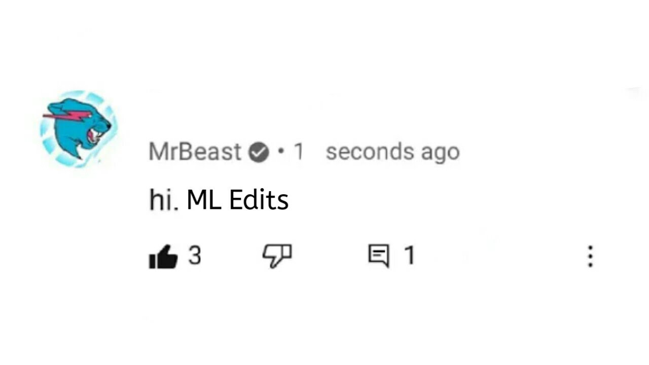 MrBeast commented in my video😨