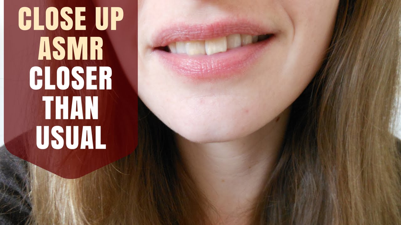 ASMR Inaudible Whisper - Mouth Close Up & Counting Down