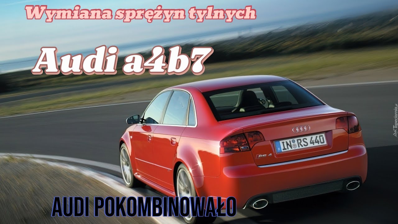 Wymieniam sprężynę tył Audi a4b7