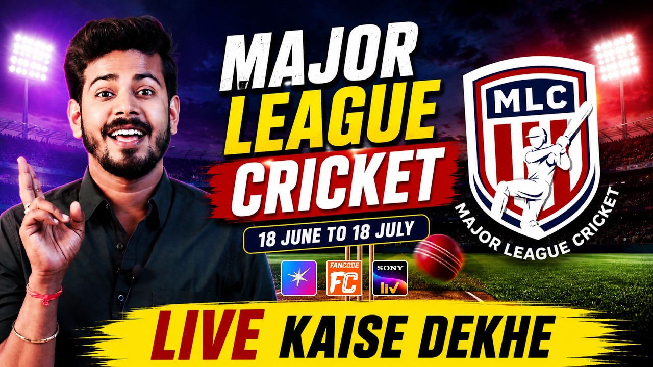 Major League Cricket 2026 Live - MLC Cricket 2026 Live Telecast in India