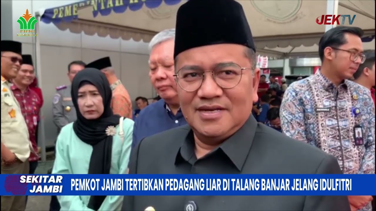 PEMKOT JAMBI TERTIBKAN PEDAGANG LIAR DI TALANG BANJAR JELANG IDUL FITRI