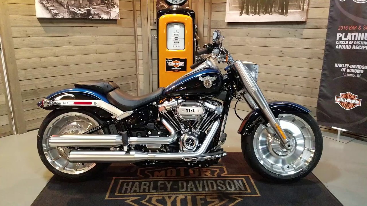2018 Softail Fat Boy FLFBS 115th anniversary legend blue vivid black for sale Harley Davidson Kokomo