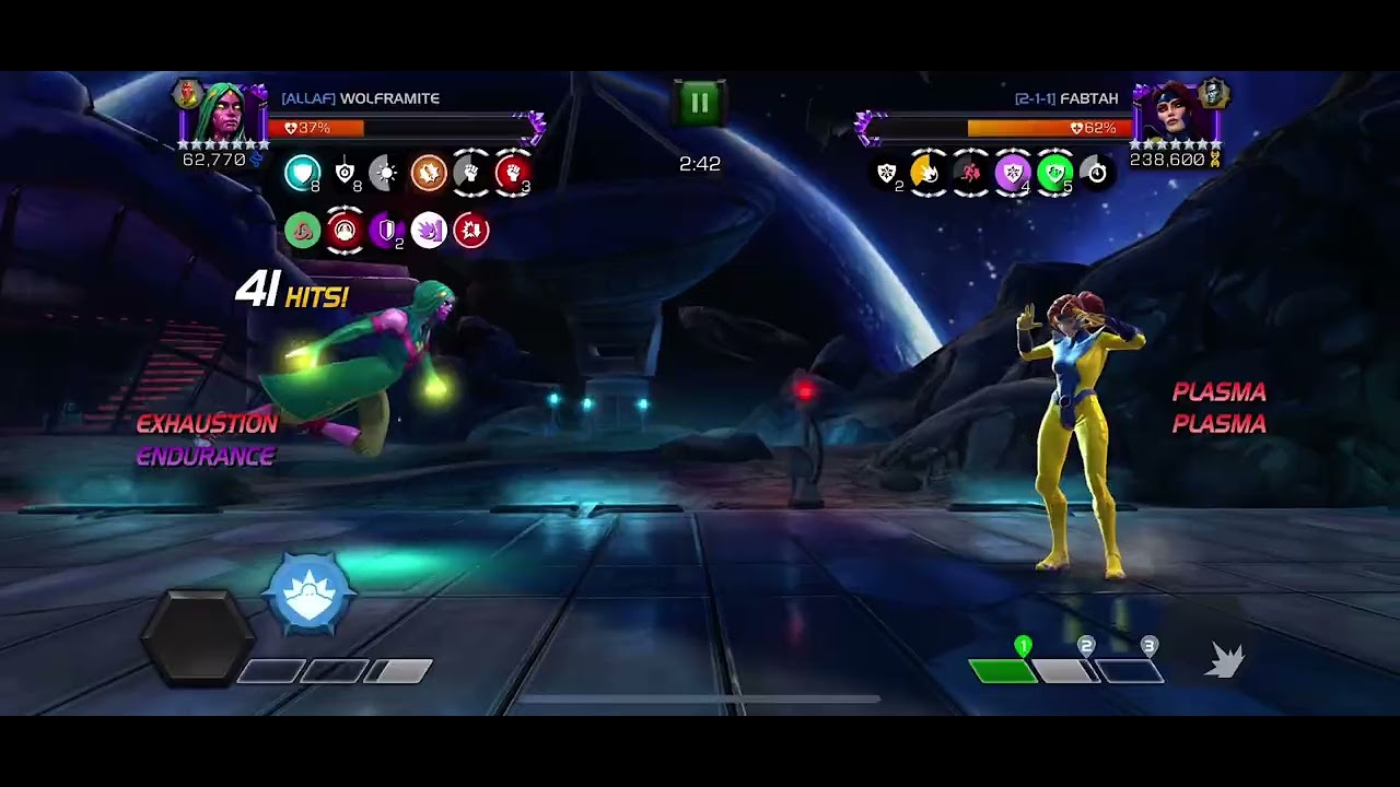 mcoc Viv Vision vs Jean Grey AW Boss (Wrath meta)