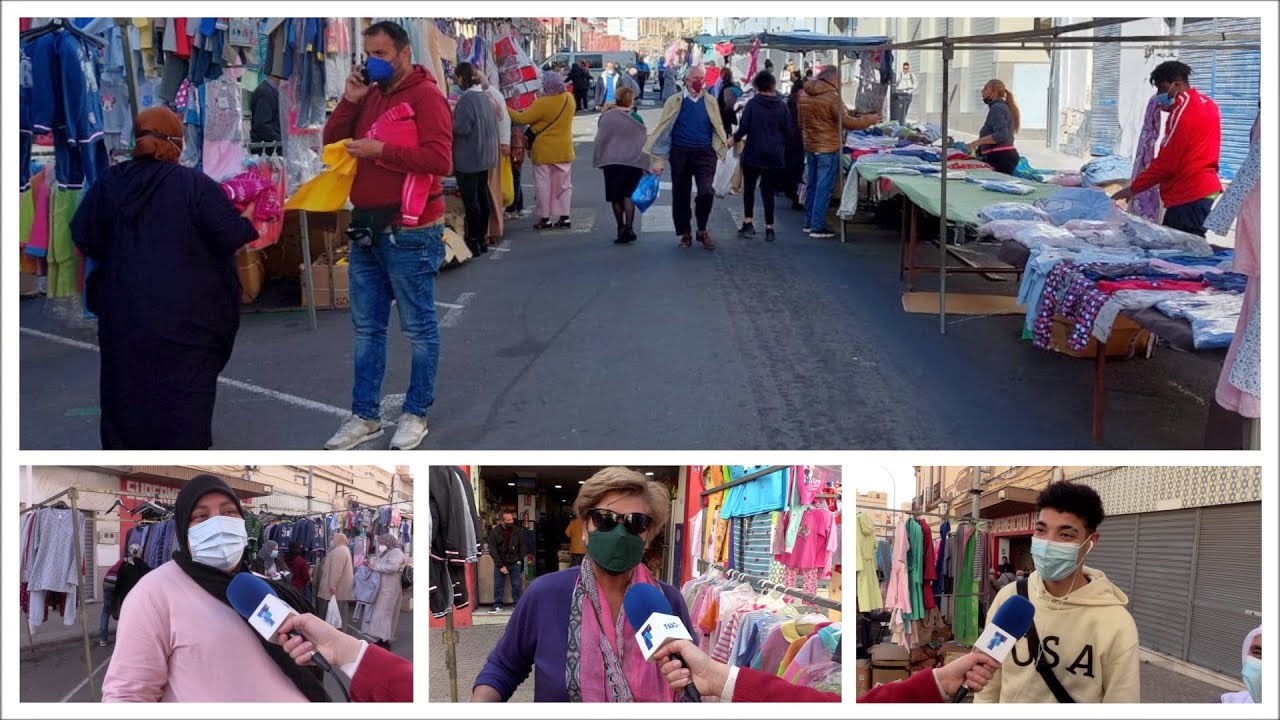 Pijamas, bragas e incluso chandals a 3 euros, arranca el mercadillo en la calle Margallo