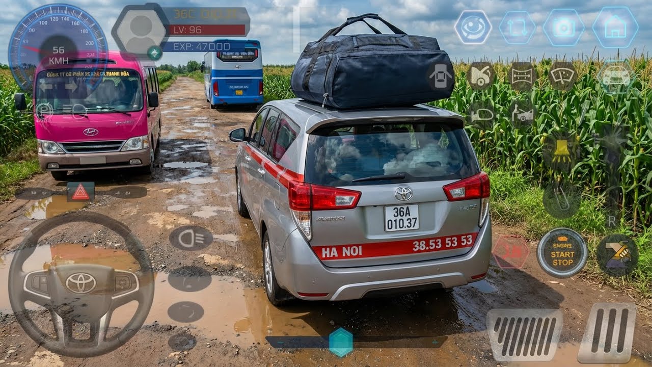Car Simulator Vietnam #27 | Toyota Innova Hanoi Taxi Group Takes Tourists #2