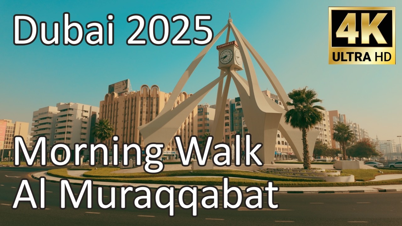 Dubai [4K] Al Muraqqabat Morning Walking Tour 2025 🇦🇪 | Peaceful Streets & City Vibes