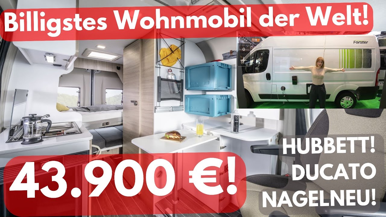 🤪🔥❗NEU NUR 43.900 € ! DAS BILLIGSTE WOHNMOBIL DER WELT:  Forster 541 HB Youngster. CRAZY!