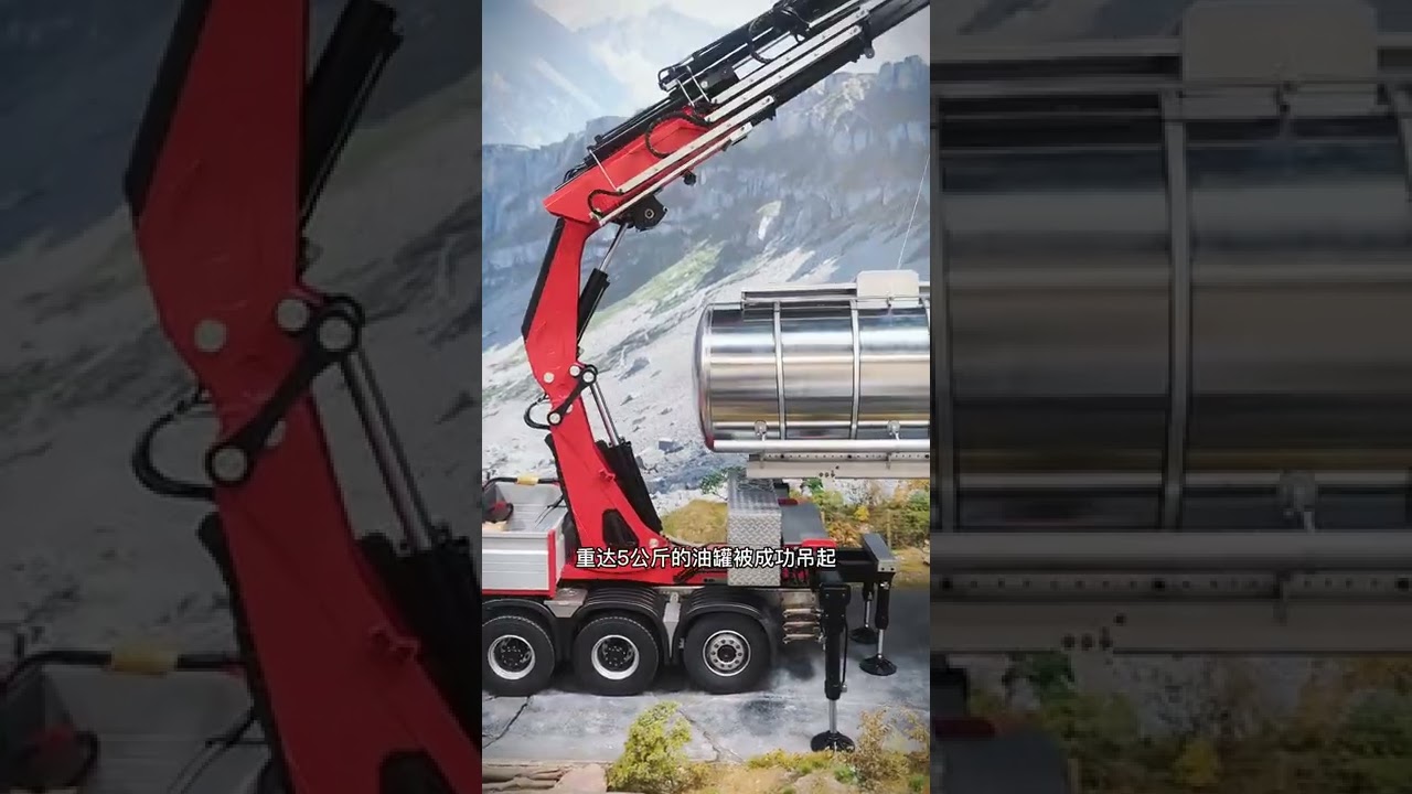 FASSI F1650 CRANE SYSTEM R/C MODEL Overload test