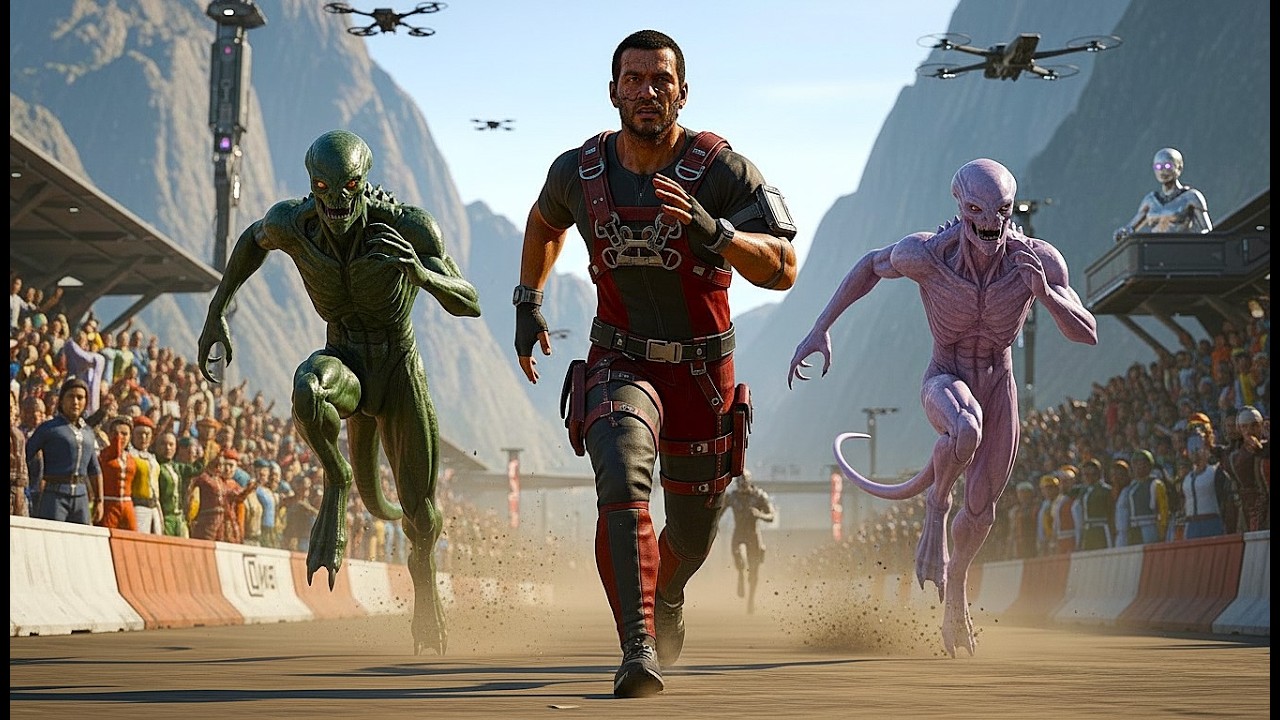 “Alien Speed Champions Laughed at Human Endurance — Until One Human Ran Beside Them for Ten Miles.