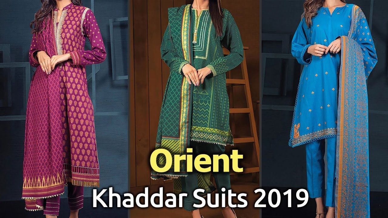 Latest Collection of ORIENT (KHADDAR)Winter Dresses 2019 | Pakistani Winter Suits Designs