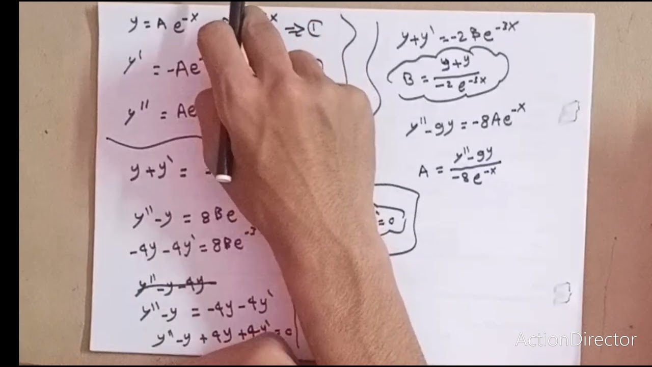 حل امتحان المعادلات التفاضلية 2021