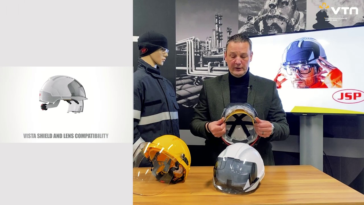 VTN Productintroductie JSP EVO VISTAshield/ VISTAlens Veiligheidshelmen