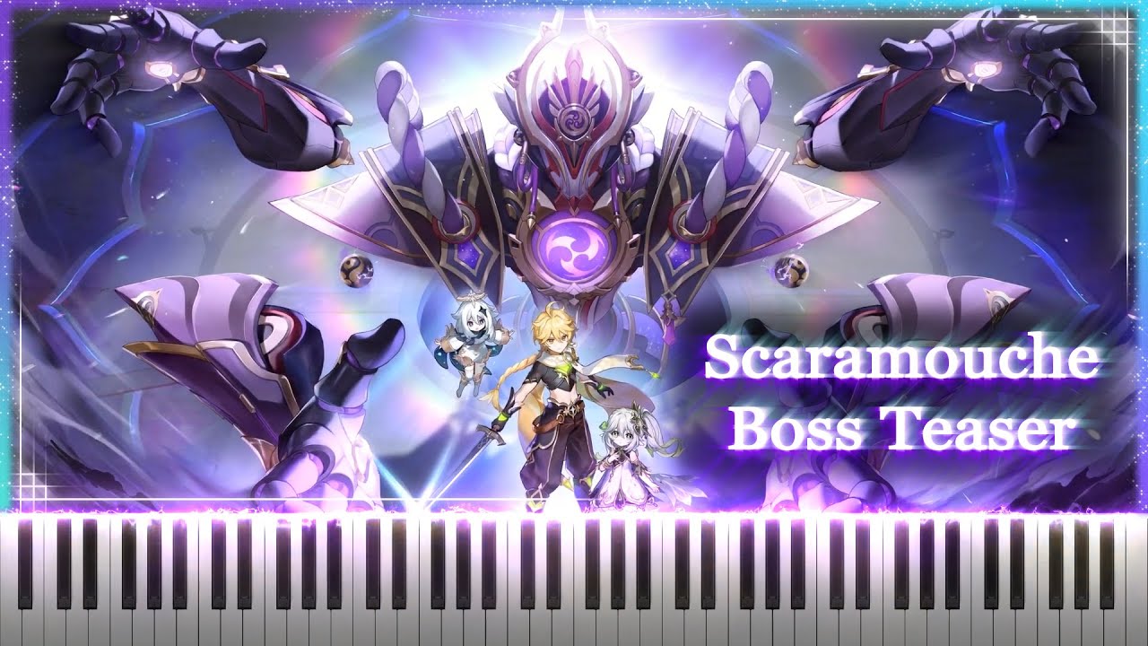 『Scaramouche Boss Teaser スカラマシュボス PV』Genshin Impact Piano | 原神ピアノ
