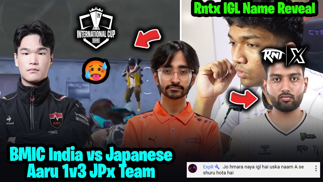 Tracegod Reveal IGL PunK?😧 Aaru 1v3 Japanese Team in BMIC Practice🥵 RNTX New Lineup Aggessive Push