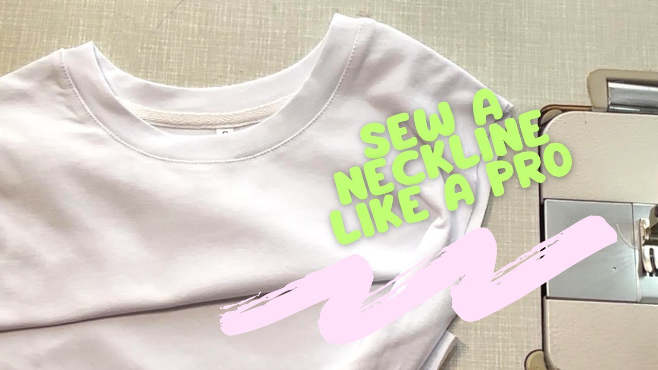 Best Way to Sew a T-Shirt Neckline (Even for Beginners!)