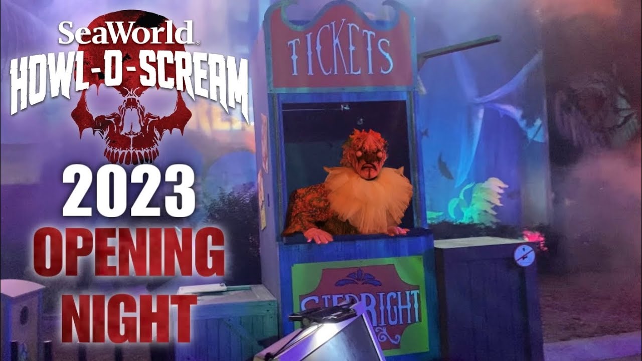Открытие Howl-O-Scream 2023 | SeaWorld | Сан-Антонио, Техас