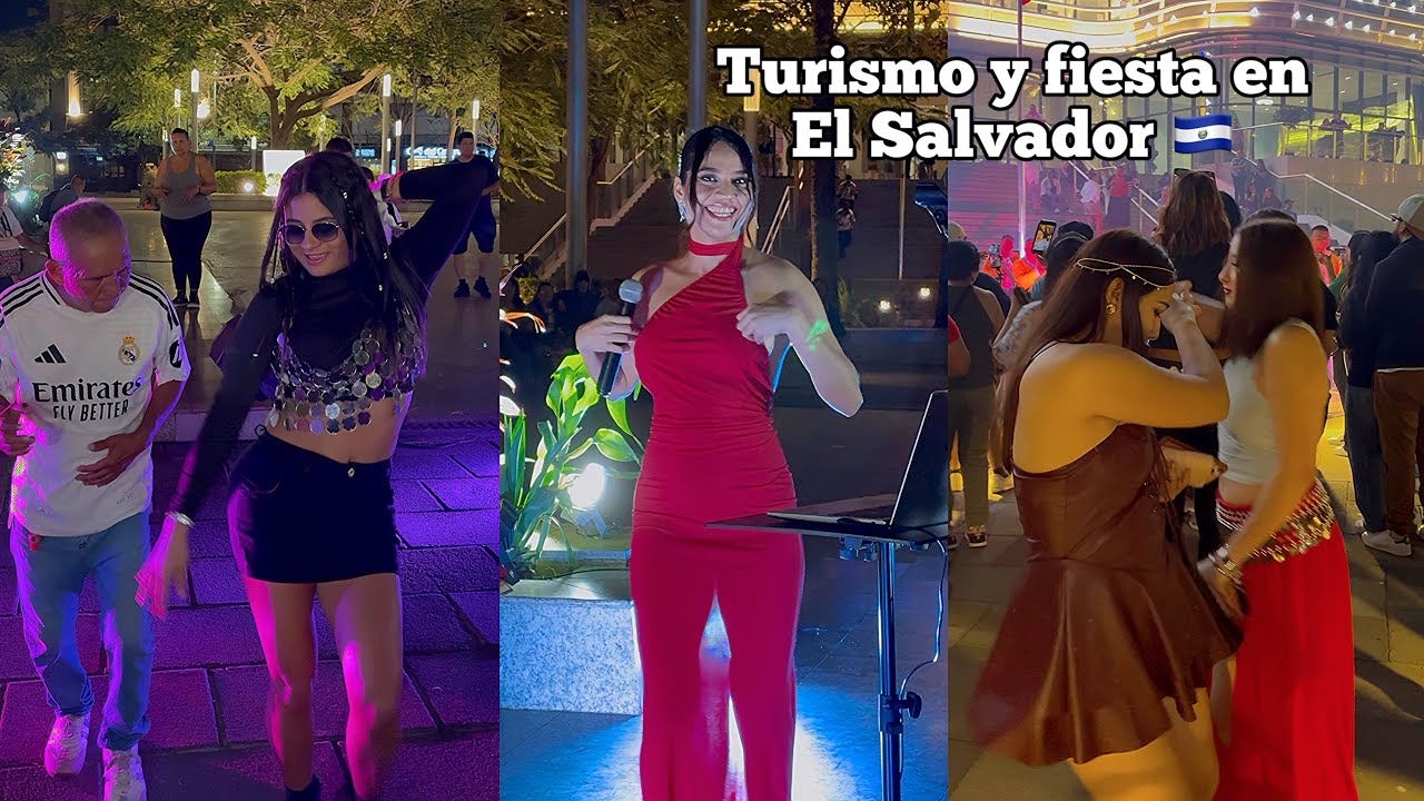 Gran ambiente todas las noches con mucha música y orquestas invitadas, El Salvador 🇸🇻 