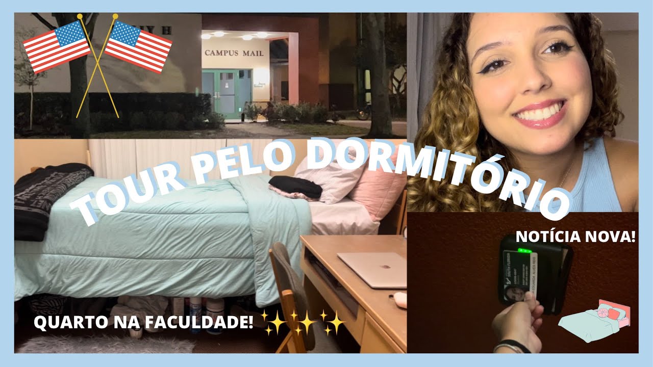 TOUR PELO DORMITÓRIO DA FACULDADE NOS ESTADOS UNIDOS + NOTÍCIA NOVA!