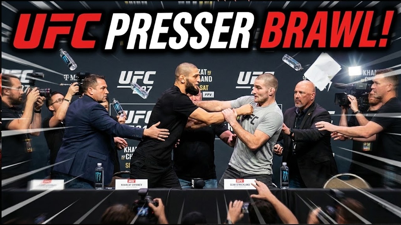 Khamzat Chimaev Goes OFF: Attacks Sean Strickland at UFC Presser!