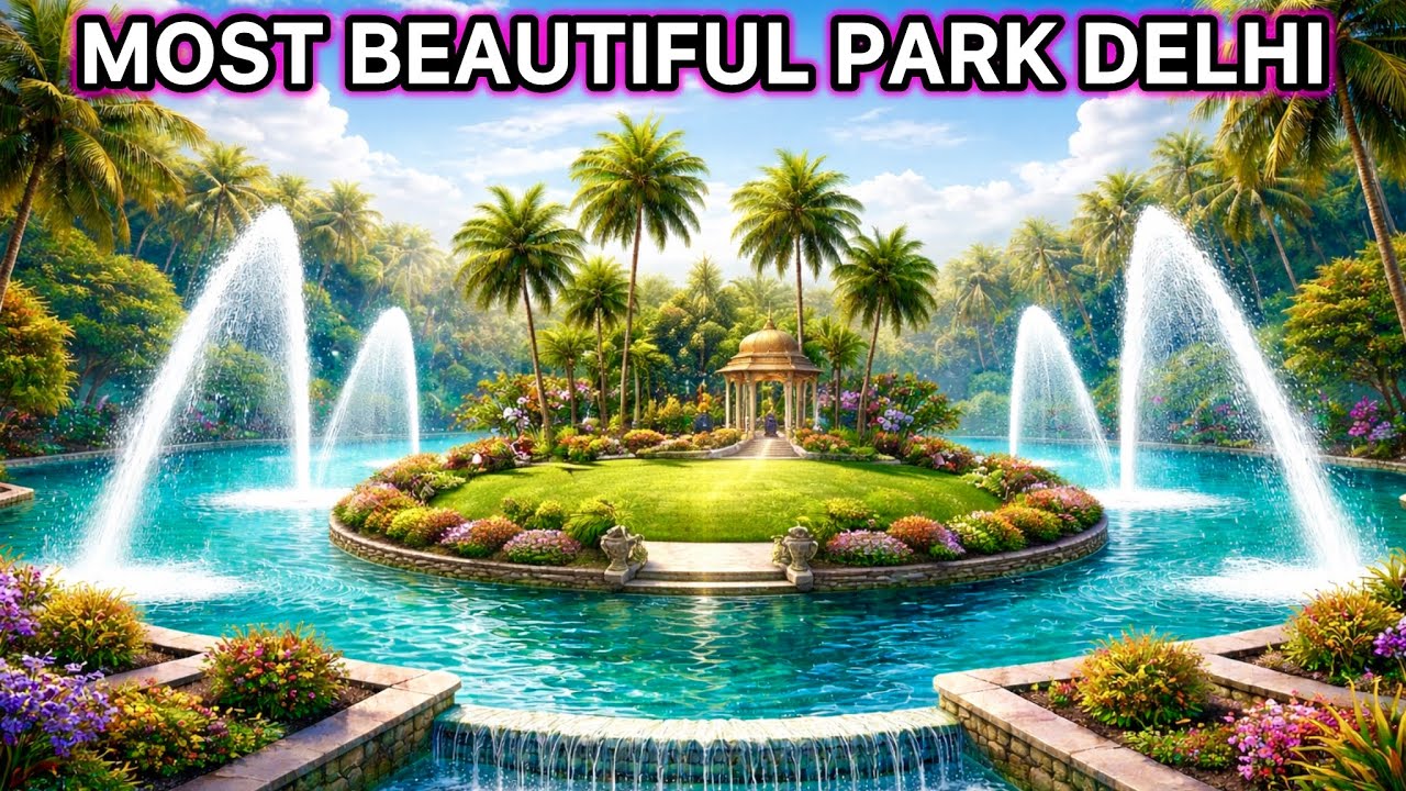 Most Beautiful Park For Family Picnic & Couple / Nehru Park Chanakyapuri Delhi 2026 / Free Entry