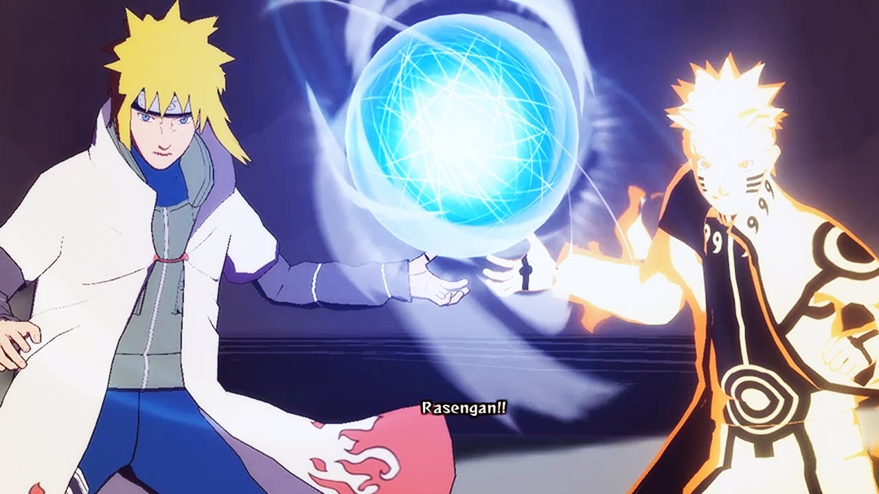 Hokage Đệ Tứ Minato Và Naruto Chakra Cửu Vĩ Cùng Kết Hợp Sức Mạnh - NARUTO SHIPPUDEN STOM 4 Tập 186