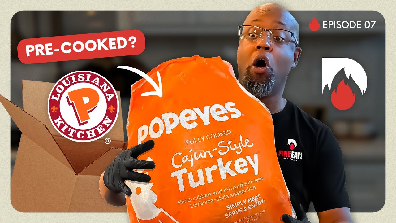 How to Cook POPEYES Cajun TURKEY!🔥🦃 A Step-by-Step Guide to REHEAT, Serve and Enjoy!