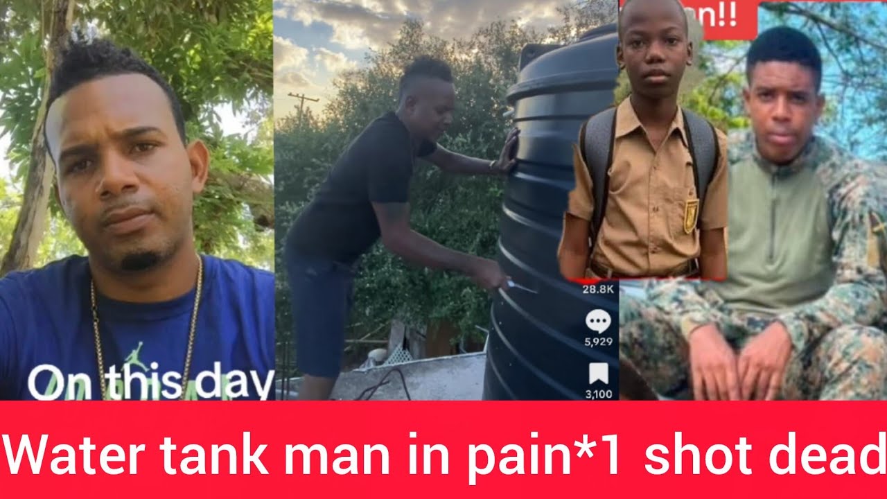 Man who cut water tank in pain*man shot dead headshot horrible*biggest news in Jamaica 