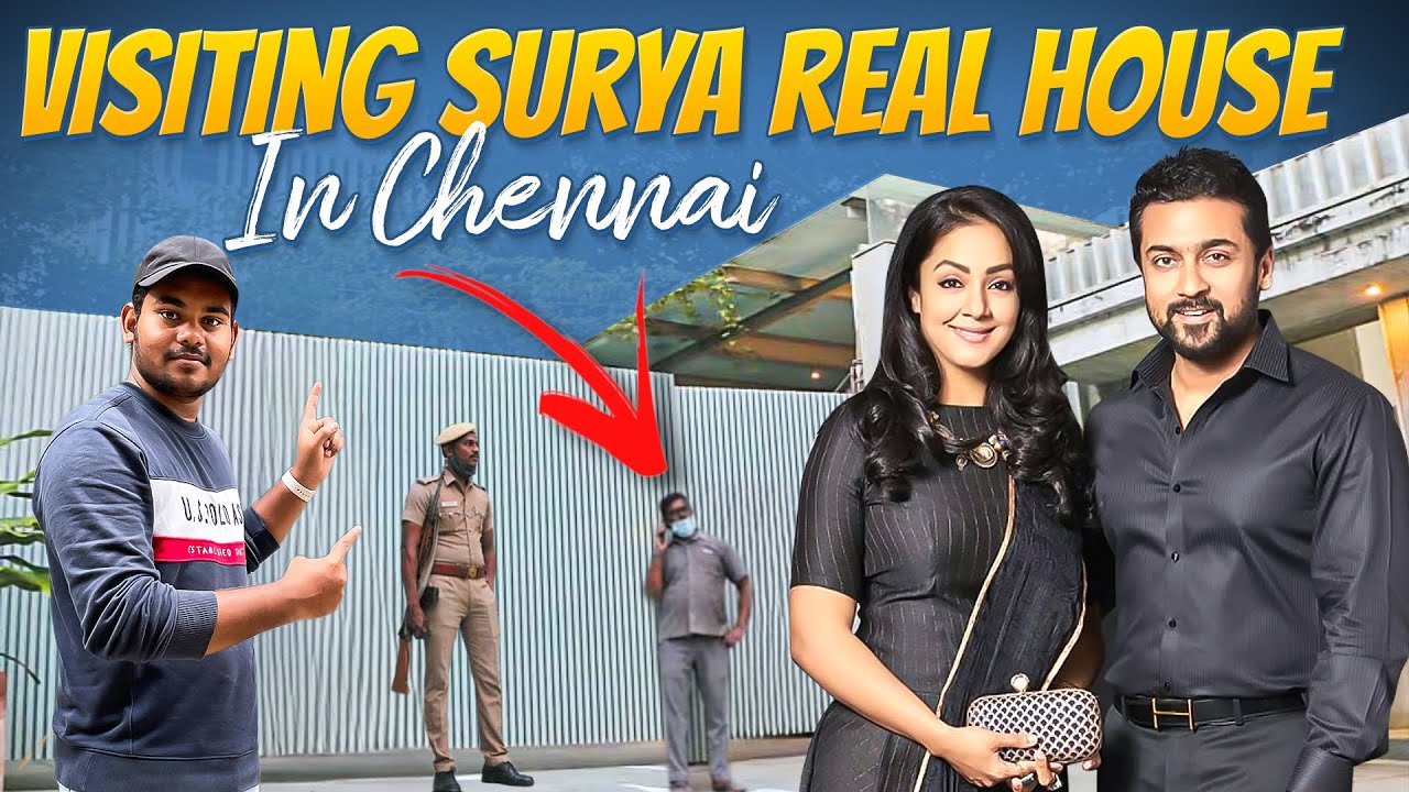Visiting surya house🏡in chennai⁉️| way to surya house | rolex house vlog | Surya house tour telugu