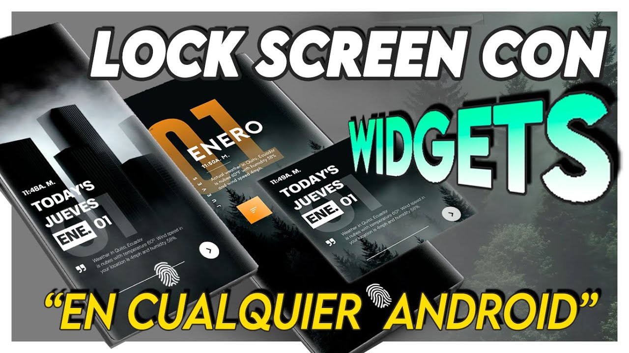 🤯Cómo Activar CUALQUIER WIDGET en LOCK SCREEN / Compatible con Cualquier Android🔒(Gama Baja y Media)