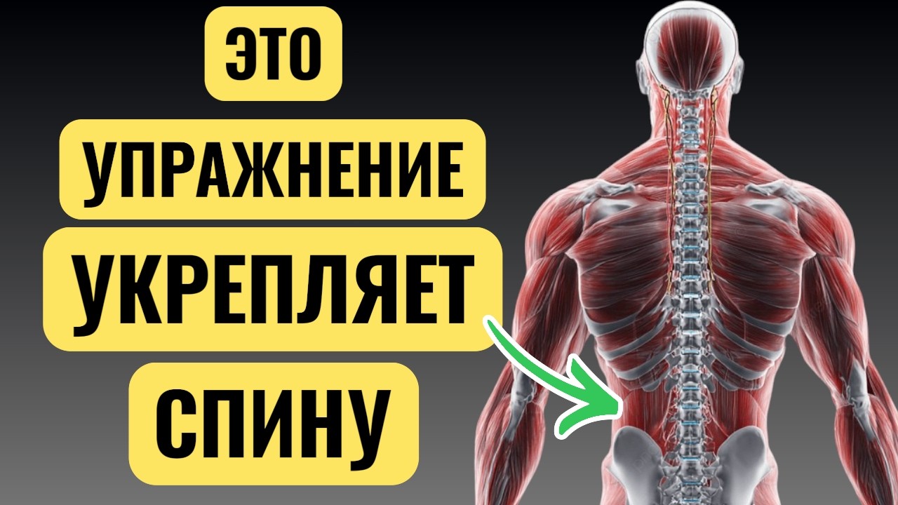 Спина перестанет болеть после этого!3 упражнения которые укрепляют спину без массажа!
