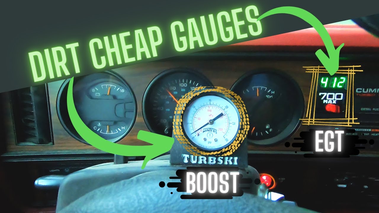 First Gen Cummins Cheap Gauge Install (Turbo Boost + EGT)