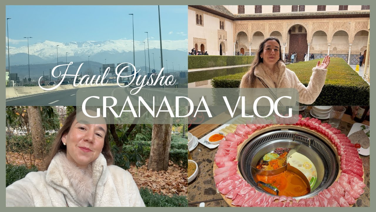 Primera vez en un HOT POT, Haul OYSHO, visito la ALHAMBRA y Sacromonte | Granada VLOG 🐴🌿 Laura Raya