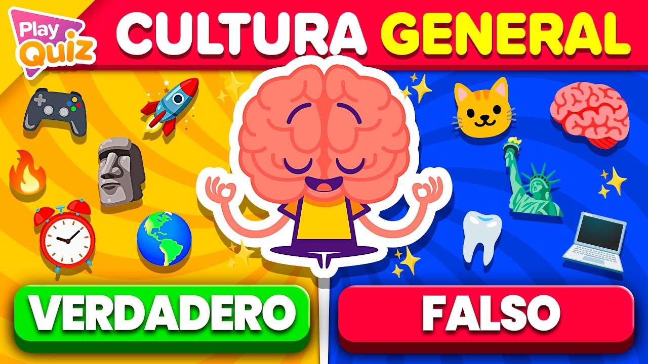 Preguntas de Cultura General 🧠 | ¿Cuánto Sabes? ¿Verdadero o Falso? ✅❌ | Play Quiz Trivia