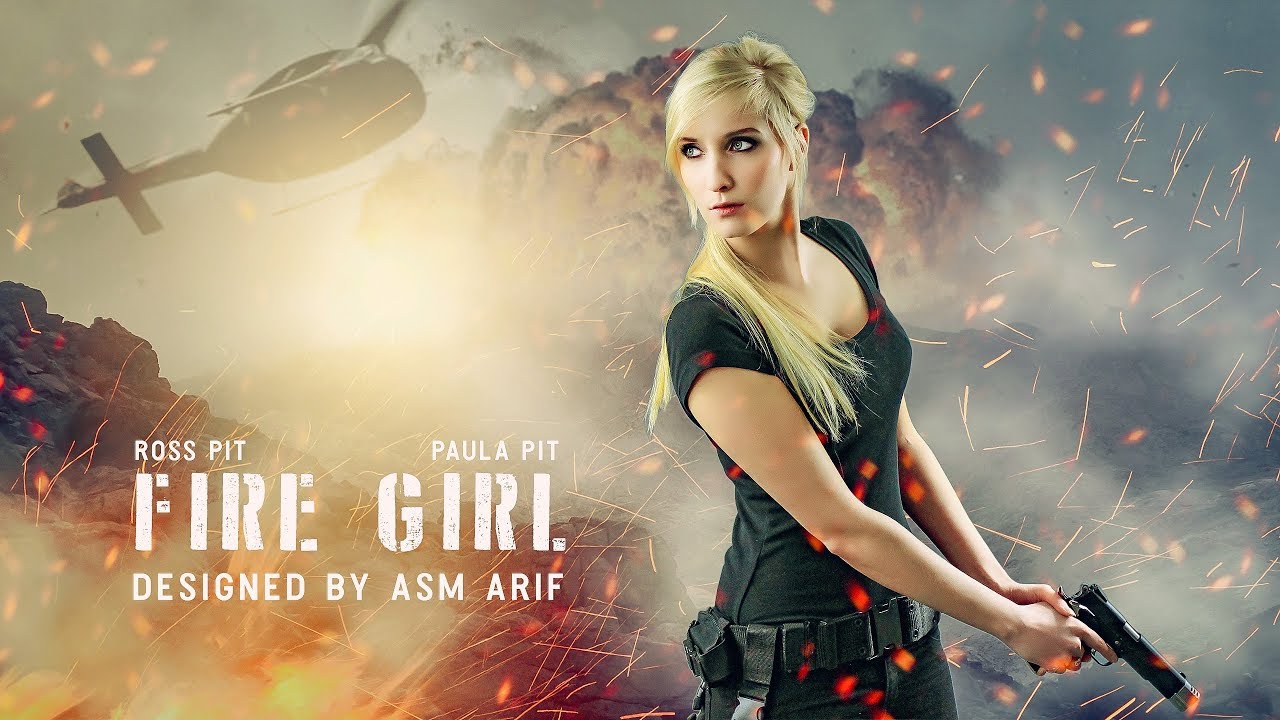 How could i Design Action Movie Poster in Photoshop cc 2017/18/19