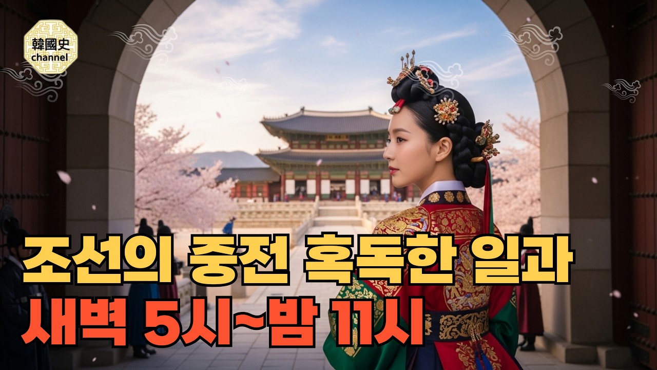 조선의 어린 중전 가혹한 하루 일과, 새벽 5시부터 밤 11시까지 따라가 본다.