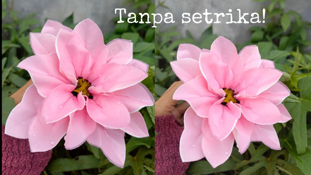 DIY Cara Membuat Bunga Dari Plastik Kresek Tanpa Setrika 2024 Cuma 5 menit