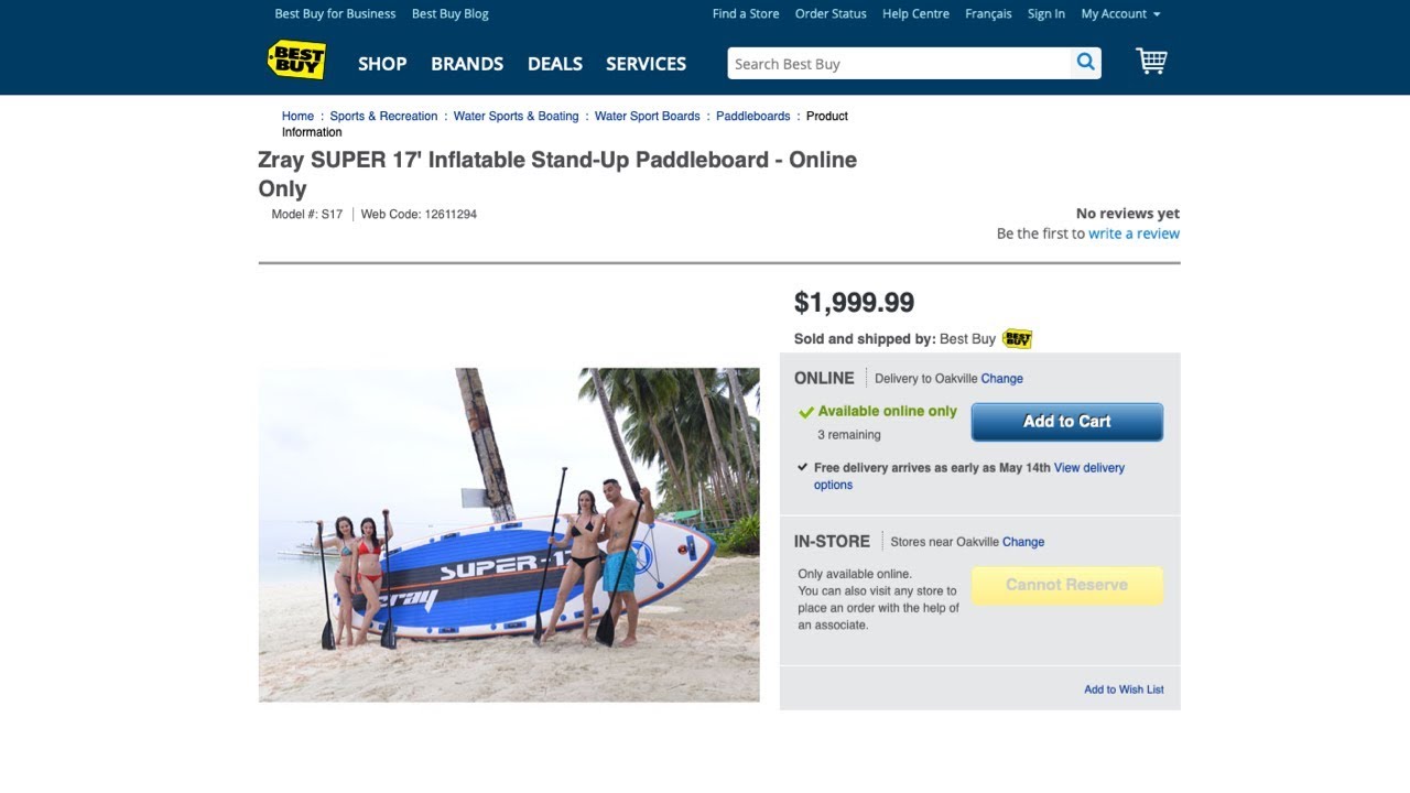 ZRAY S17 Giant SUP