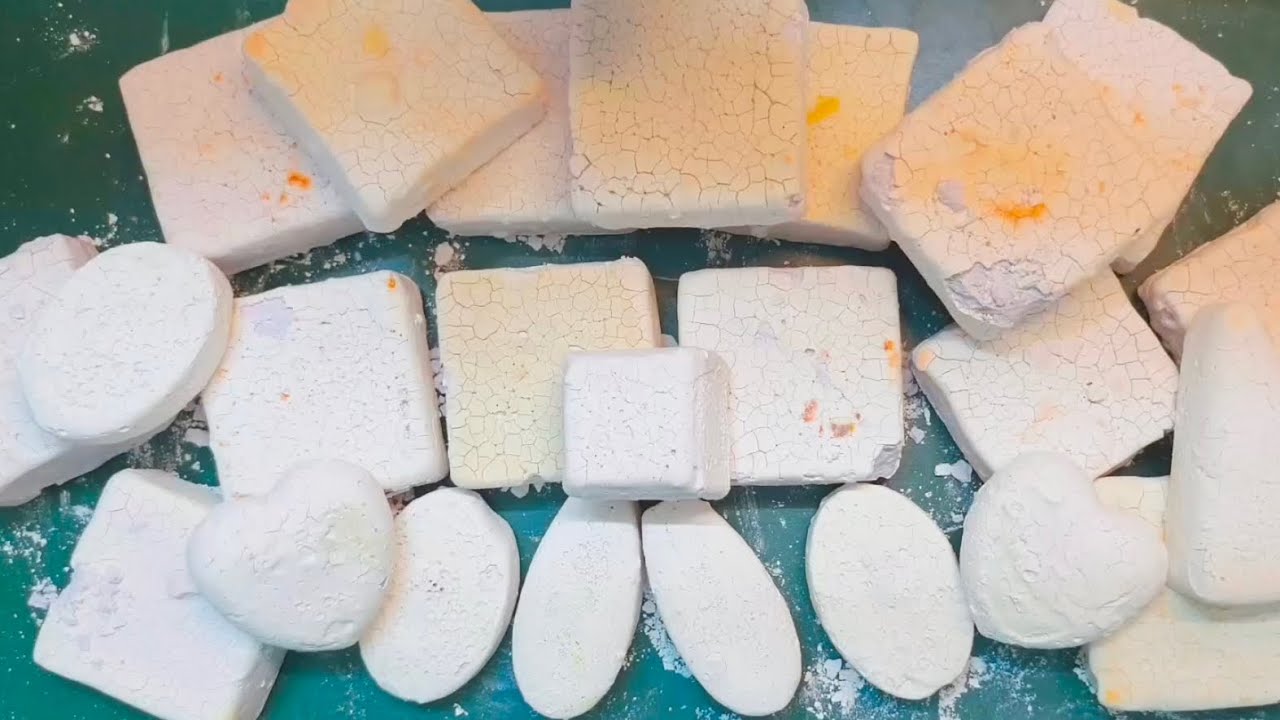 Homemade BSN Pasted Gym Chalk Block Powdery DustyCrush|| ASMR||Gymchlkasmr||Odlisatisfying||