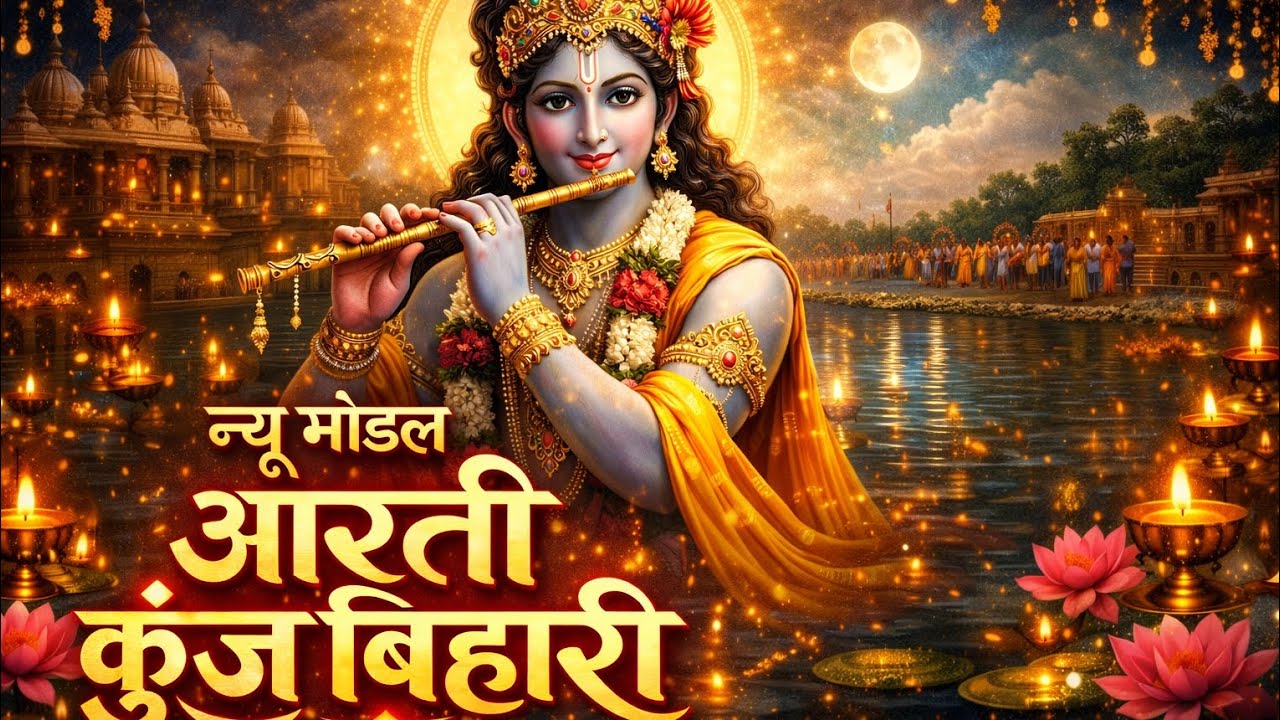 #New model aarti Kunj bihari ki#Radhe Radhe 🙏🙏 Jay Shri Krishna 🙏🙏🙏