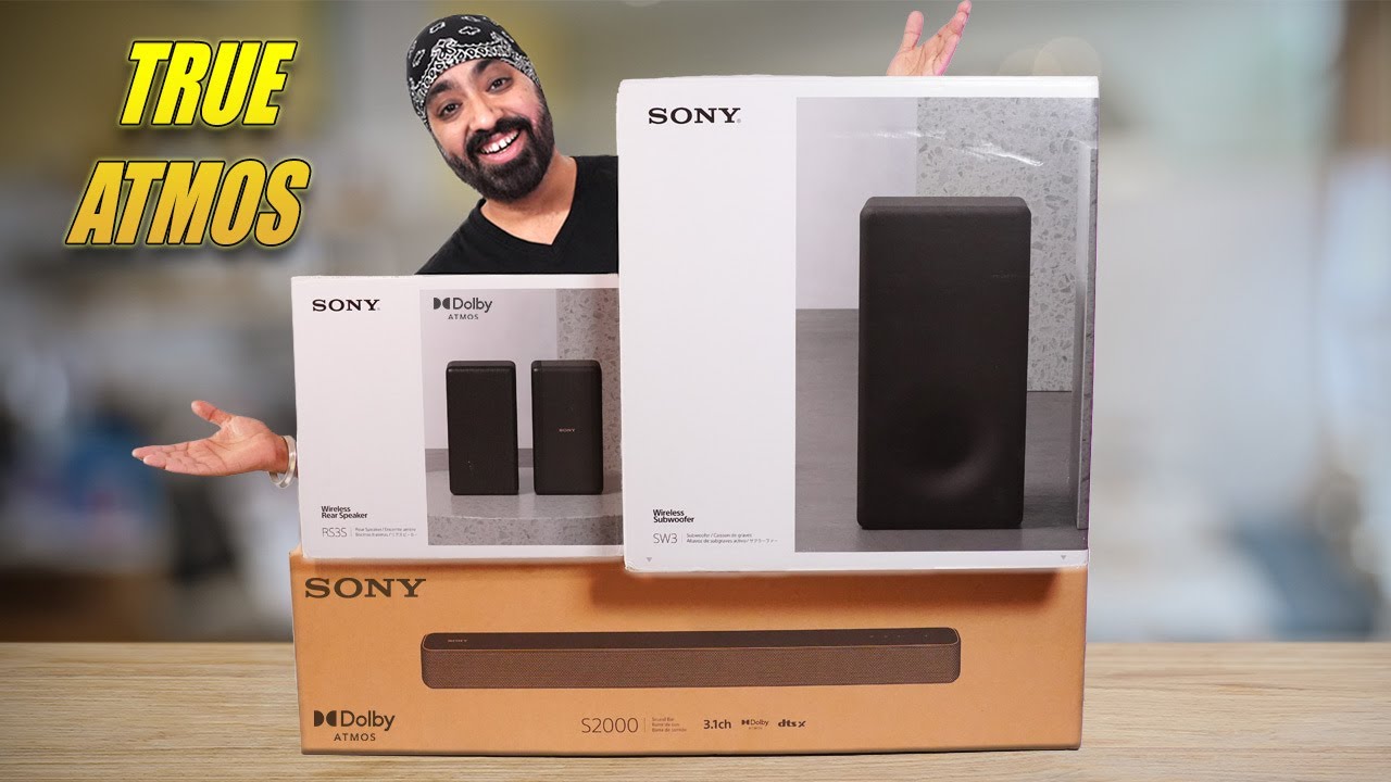 True Dolby Atmos - Sony S2000 Soundbar with SW3 Subwoofer & SR3S Rear Wireless Speakers 🔥