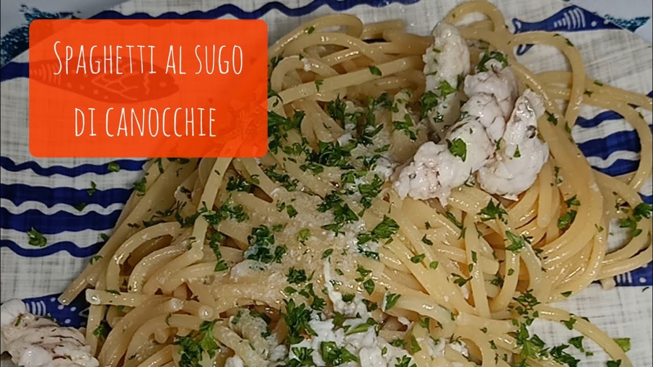 Spaghetti al sugo bianco di Canocchia