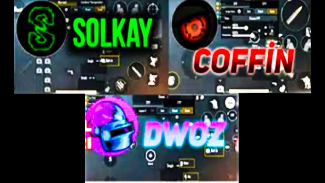 l PLAYED WITH YOUTUBERS CONTROL SETTINGS (Coffın, Dwoz, Solkay) Pubg Mobile