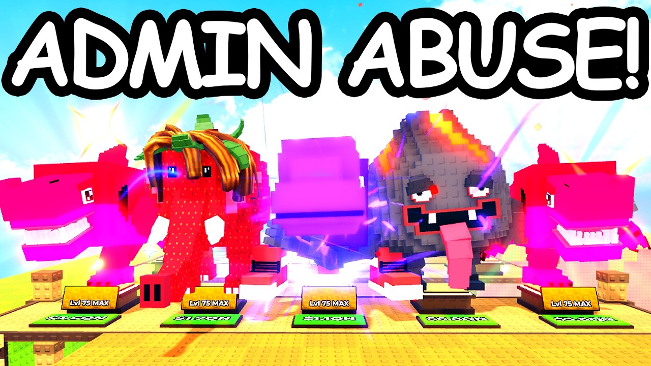 Мой САМЫЙ УДАЧНЫЙ ADMIN ABUSE в Kick a Lucky Block!