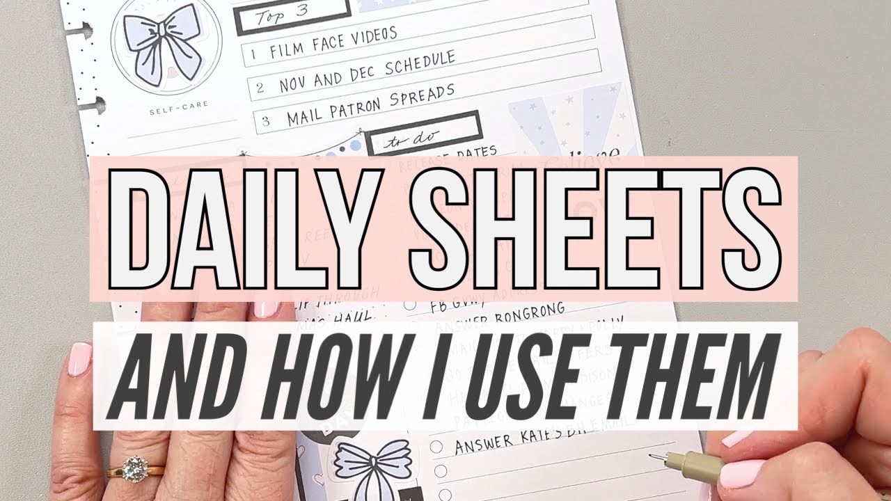 How I Use a Daily Happy Planner, plus Decorating 4 Daily Sheets with Older Sticker Books! Nov 2023