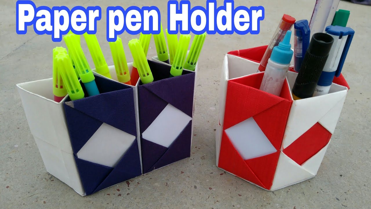 Paper pen holder | pencil holder making | paper craft | wedding card craft ideas | #MA15